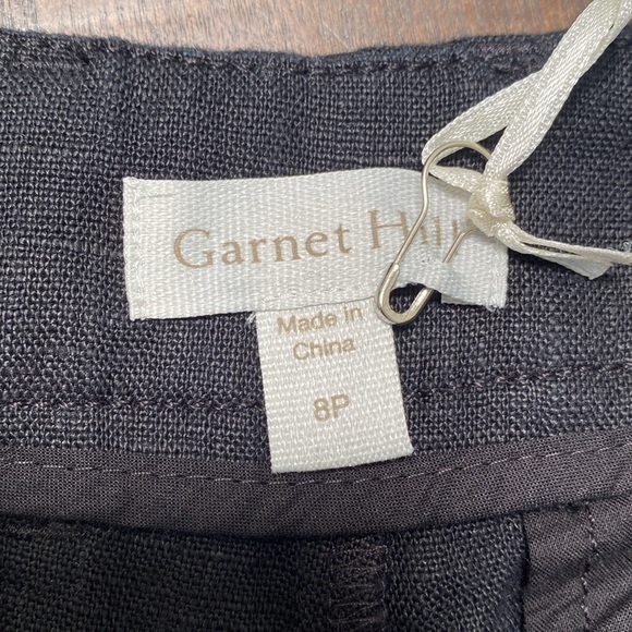 Garnet‎ Hill Classic Linen Trousers NWT - Picture 6 of 7